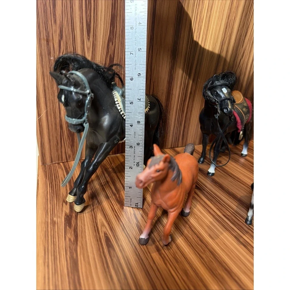 Vintage Model Horse Lot Breyer Kid Kore Marchon Horses Ponies & Tack 6 Pc‎